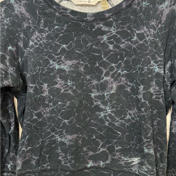 High End THEORY Black Women’s M Cotton Spandex Sweatshirt MINTY - Picture 3 of 6